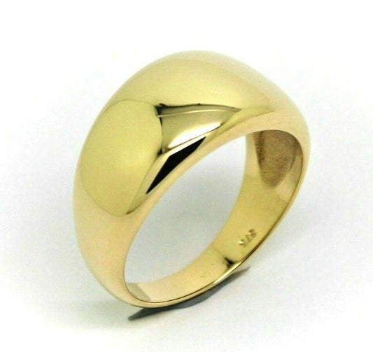 Genuine Solid 9ct Yellow, Rose or White Gold High 10mm Dome Ring Size U