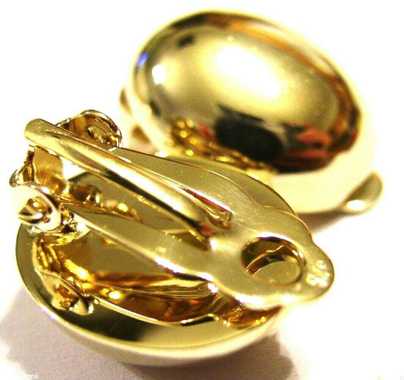 Kaedesigns New Genuine 9ct Yellow, Rose or White Gold Clip On Oval Earrings