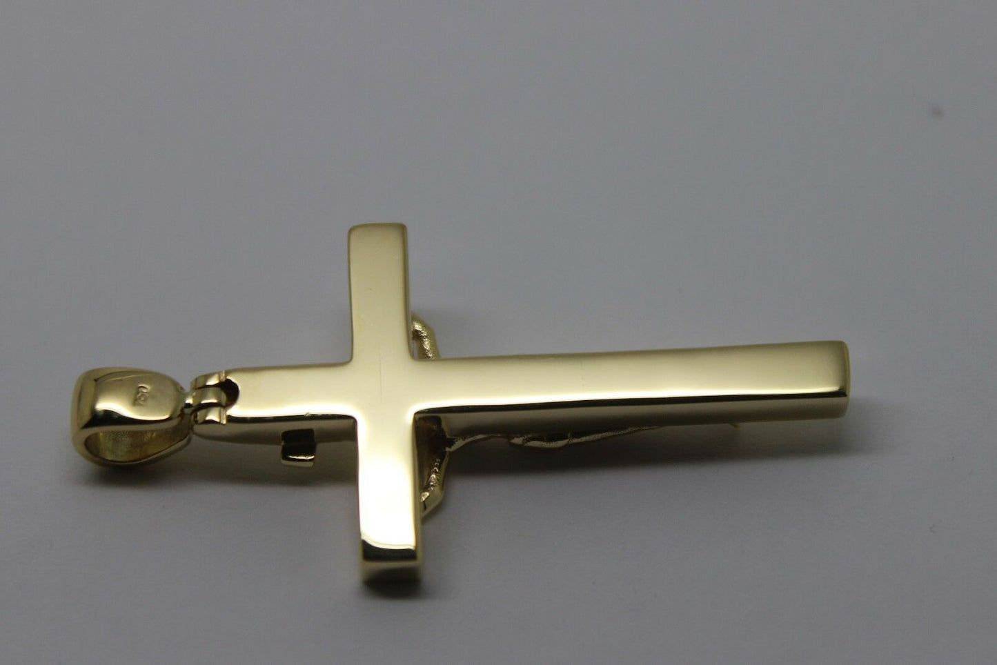 Kaedesigns New Genuine 18ct Yellow, Rose or White Gold Solid Heavy Crucifix Cross Pendant