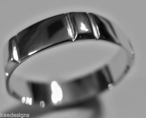 Kaedesigns, New Genuine Solid Sterling Silver Wedding Band Ring 203