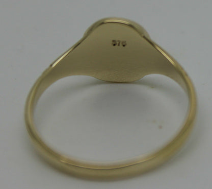 Kaedesigns New Genuine Size K1/2  Solid New 9ct Yellow, Rose or White Gold Oval Signet Ring