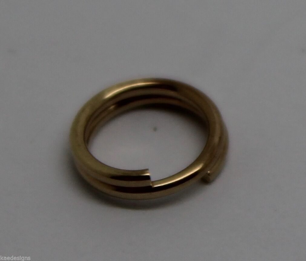 Kaedesigns New 9ct Yellow Gold Split Ring Sizes 5mm Or 6mm Or 7mm