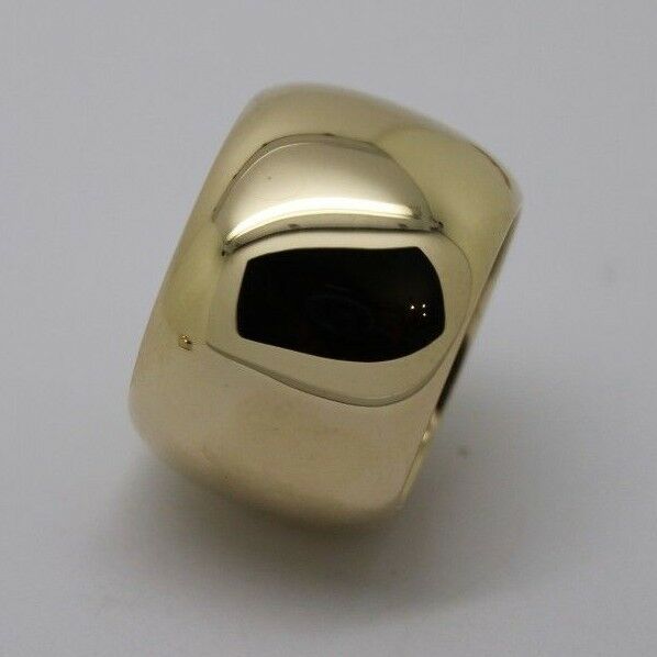 Size R1/2 Genuine Huge 9ct 9k Yellow, Rose or White Gold Solid 15mm Extra Wide Barrel Band Ring