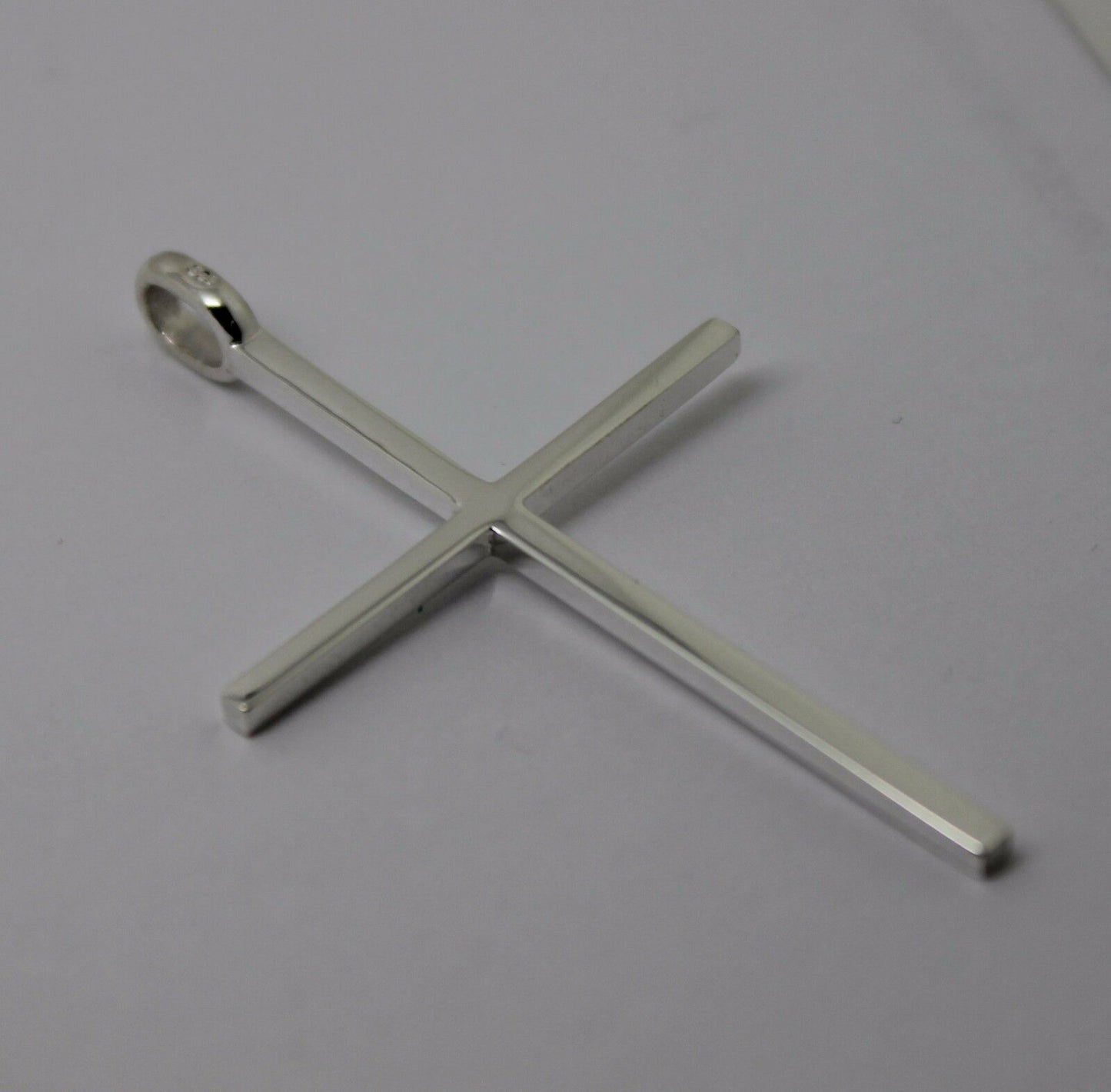 Kaedesigns, Genuine Solid New Sterling Silver Thin Large Plain Cross Pendant