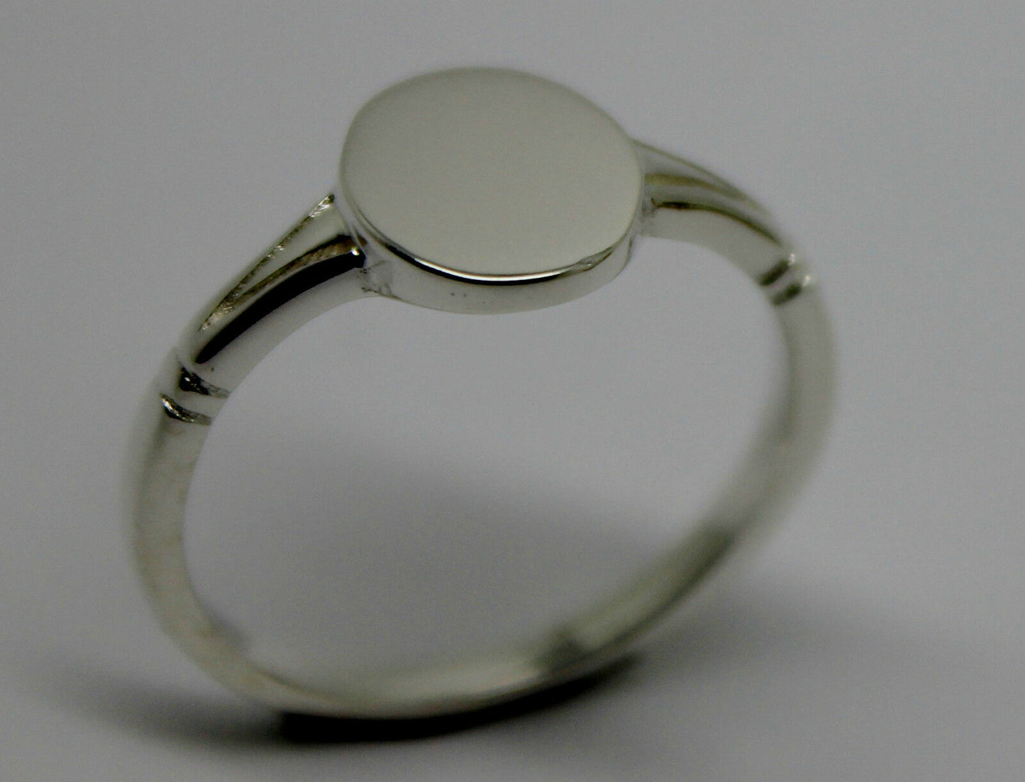 Kaedesigns New Size R Solid Sterling Silver 925 Oval Signet Ring