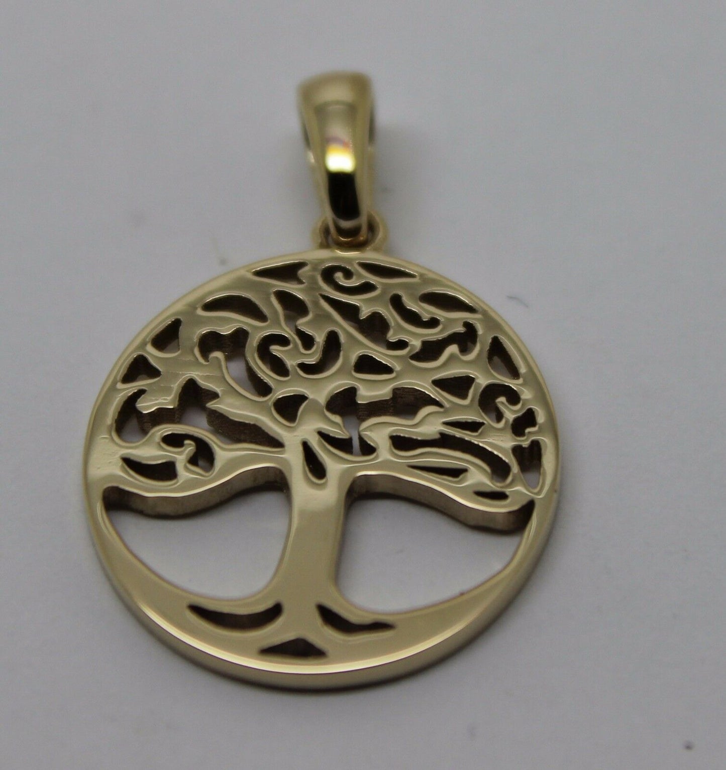 Kaedesigns New Genuine 9ct Yellow, Rose or White Gold Oval Filigree Tree Of Life Pendant