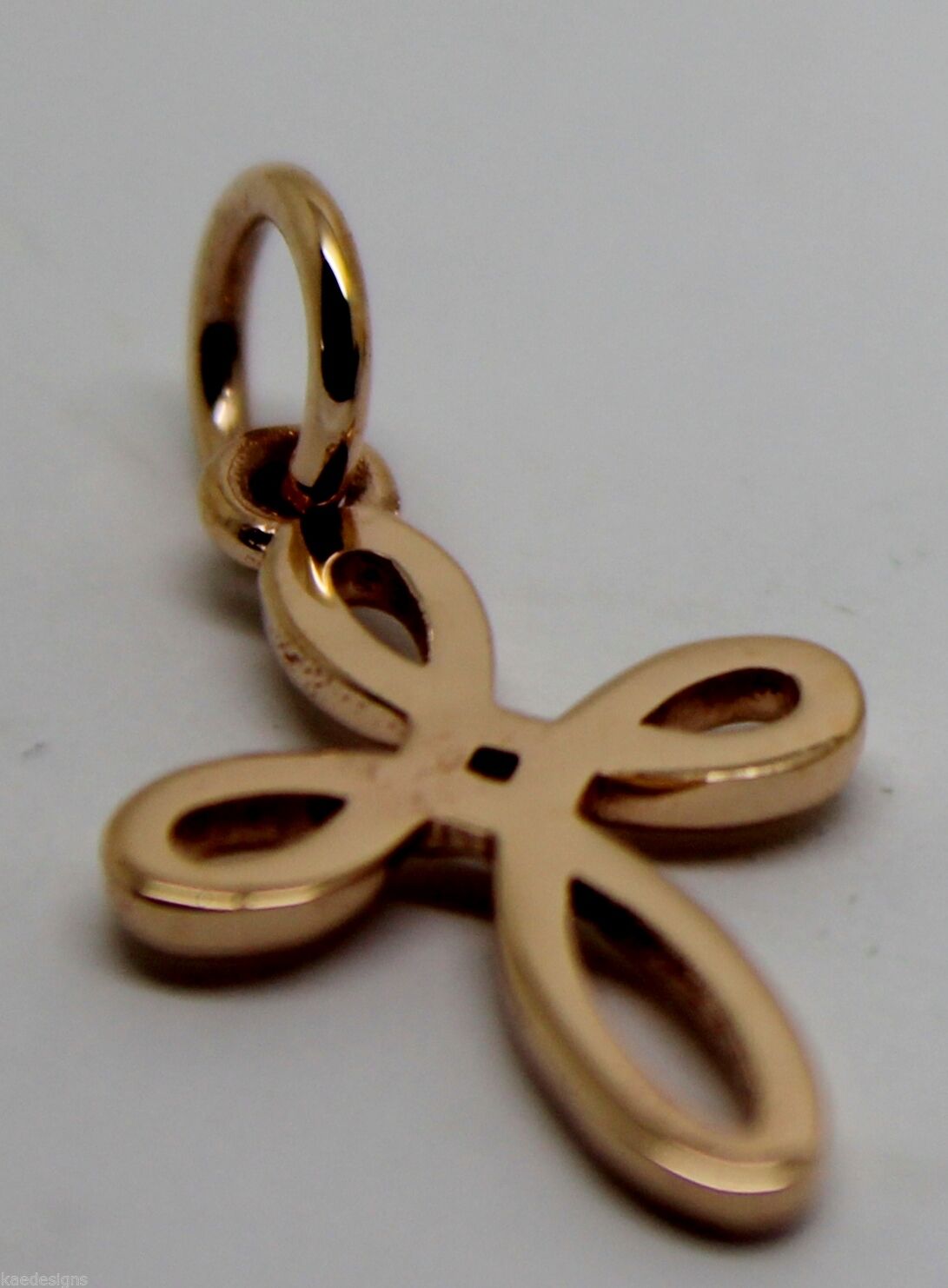 Kaedesigns New Small 9ct 9K Delicate Yellow, Rose or White Gold Celtic Cross Pendant