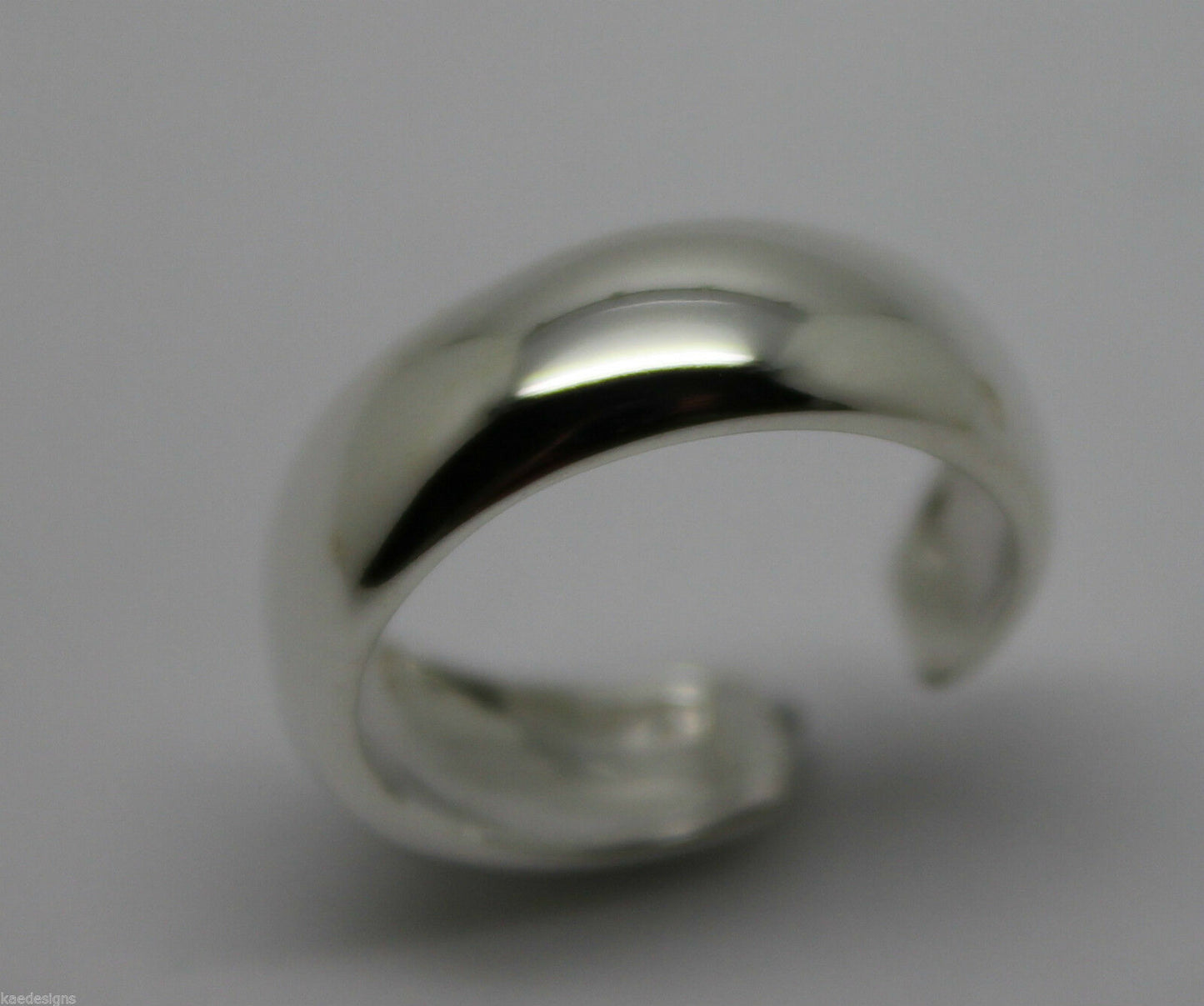 Kaedesigns New Genuine Sterling Silver Plain Dome Toe Ring