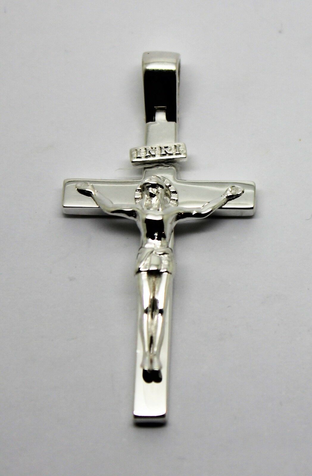 Genuine Sterling Silver 925 Solid Heavy Crucifix Cross Pendant