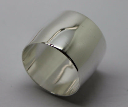 Genuine Size P1/2 Sterling Silver Solid 16mm Extra Wide Band Ring