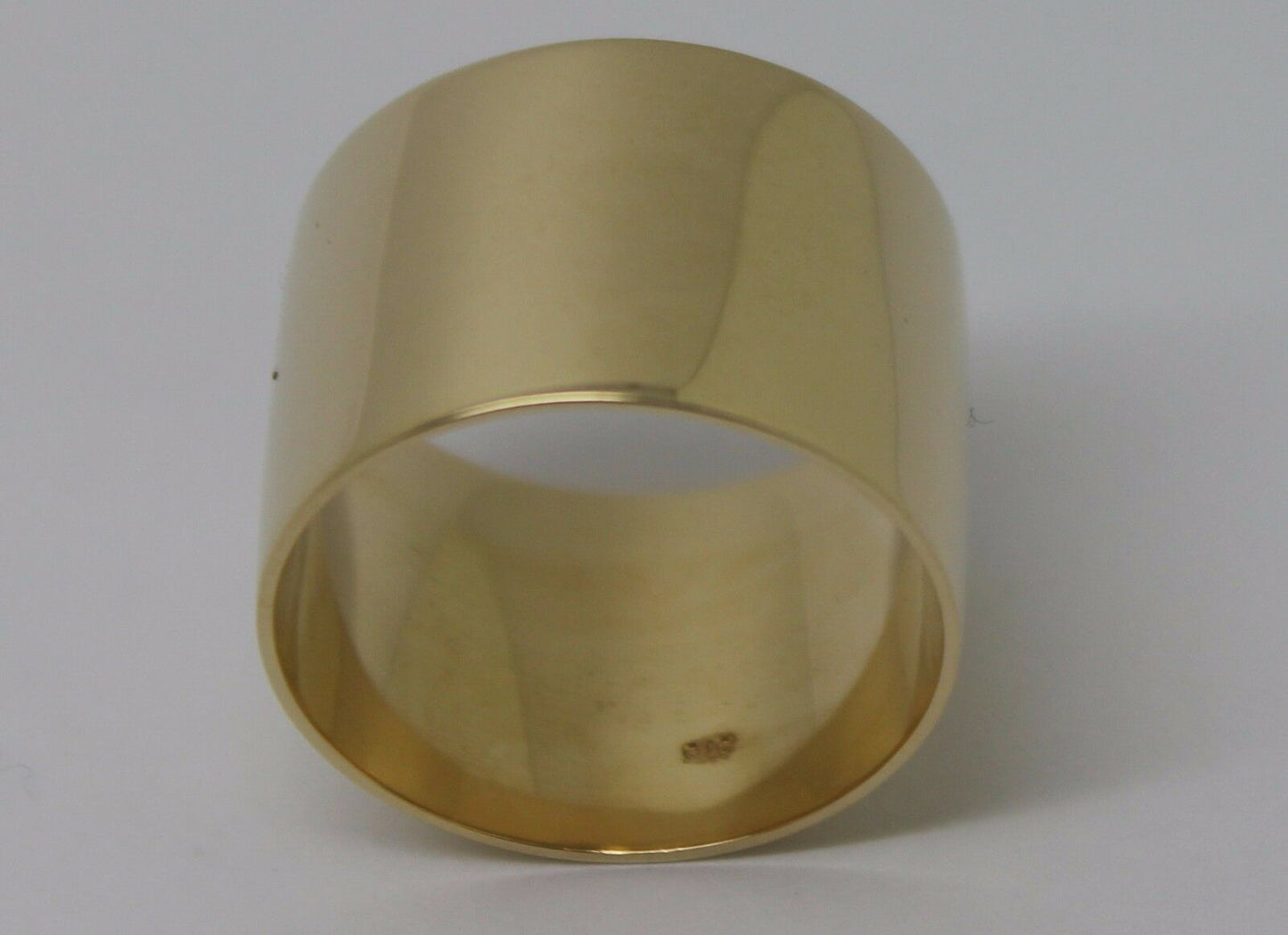 Genuine Solid Size S / 9 9ct 9k Yellow, Rose or Gold Solid 15mm Extra Wide Band Ring