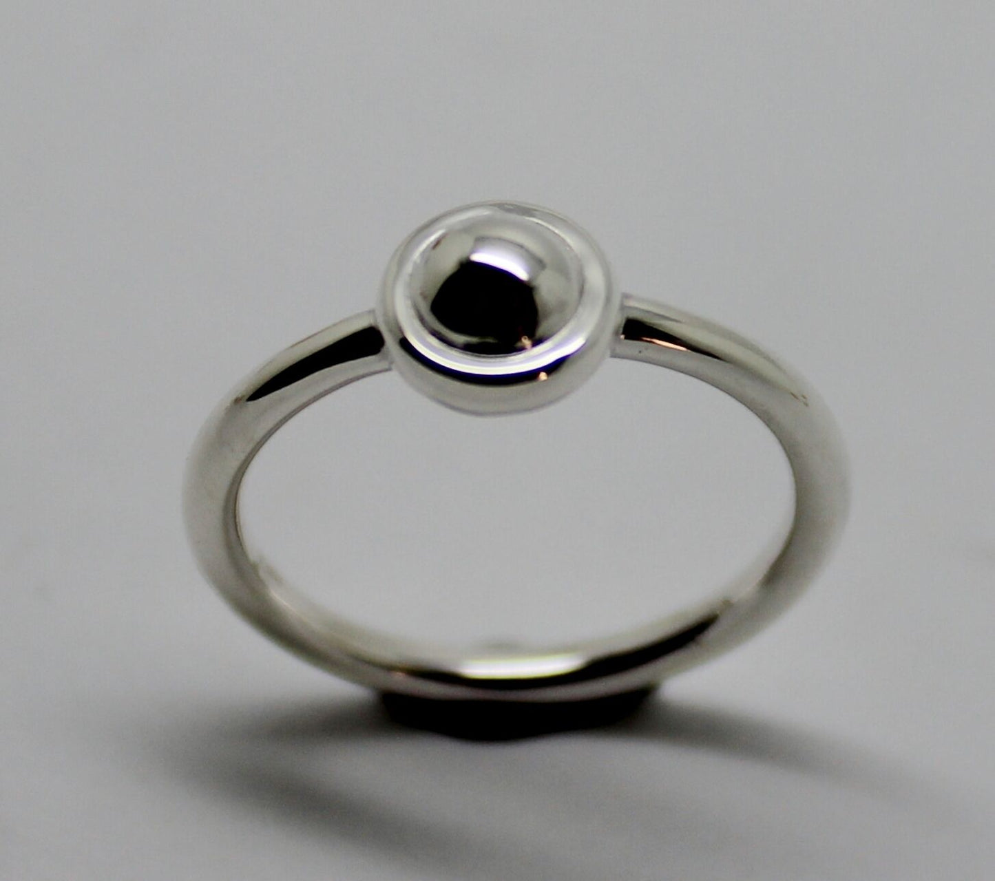 Kaedesigns New Solid Genuine 925 Sterling Silver 4mm Half Ball Ring