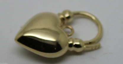 Kaedesigns New 9ct Yellow Gold or White Gold or Rose Gold Heart Locket Padlock