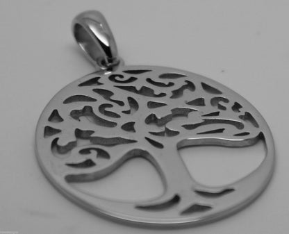 Genuine Heavy Solid 9ct Yellow Or Rose Or White Gold Tree Of Life Large Pendant