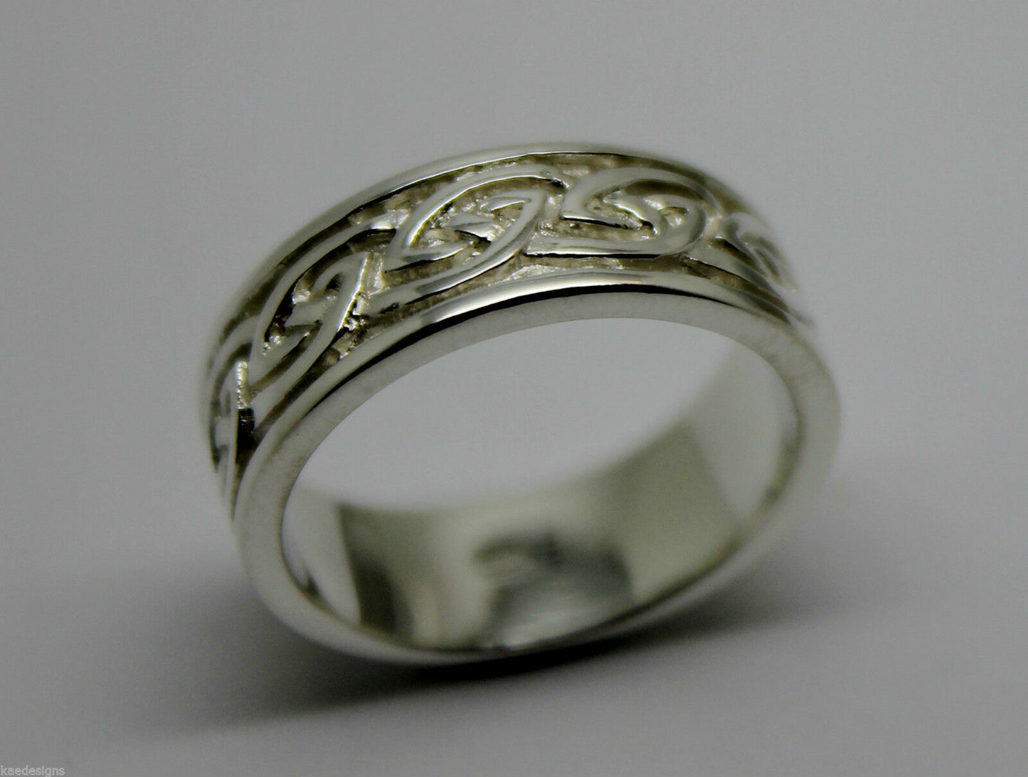 Size N New Genuine Sterling Silver Solid Celtic Weave Ring