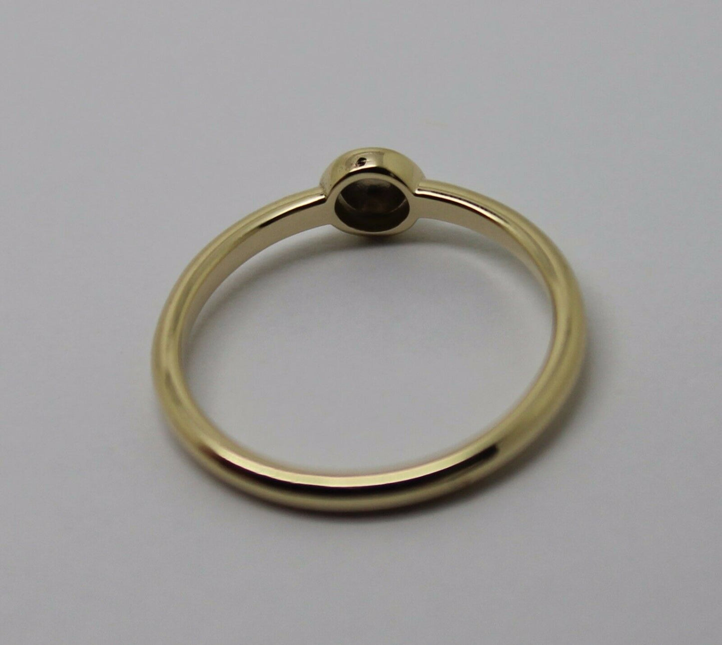 Genuine 9ct yellow gold & white gold ball 4mm Half Ball Ring