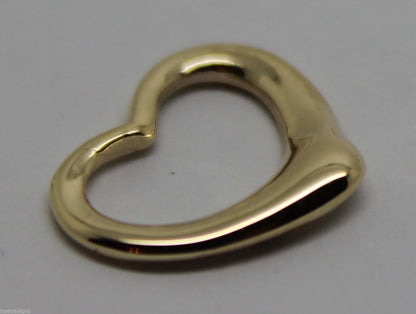 Genuine 9ct Yellow or Rose or White Gold Small Heart Charm / Pendant