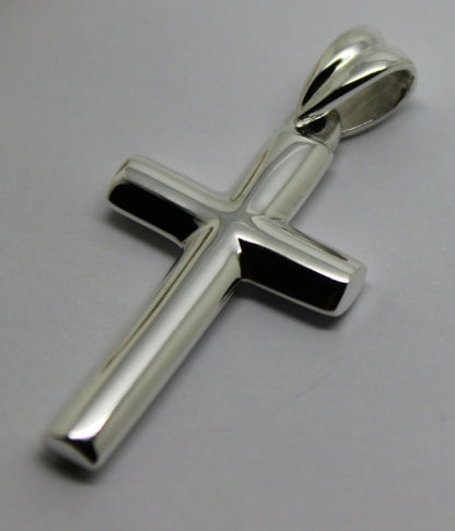 Kaedesigns, New Genuine Sterling Silver 925 Cross Plain Pendant 343