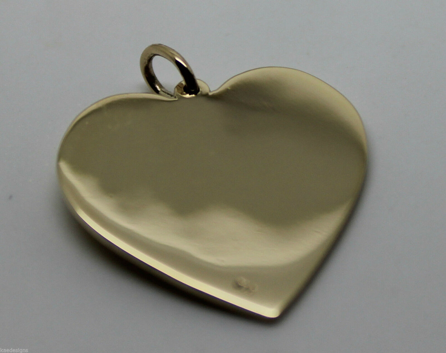 New Genuine 375 9ct Yellow Or Rose Or White Gold Large Heart Shield Pendant