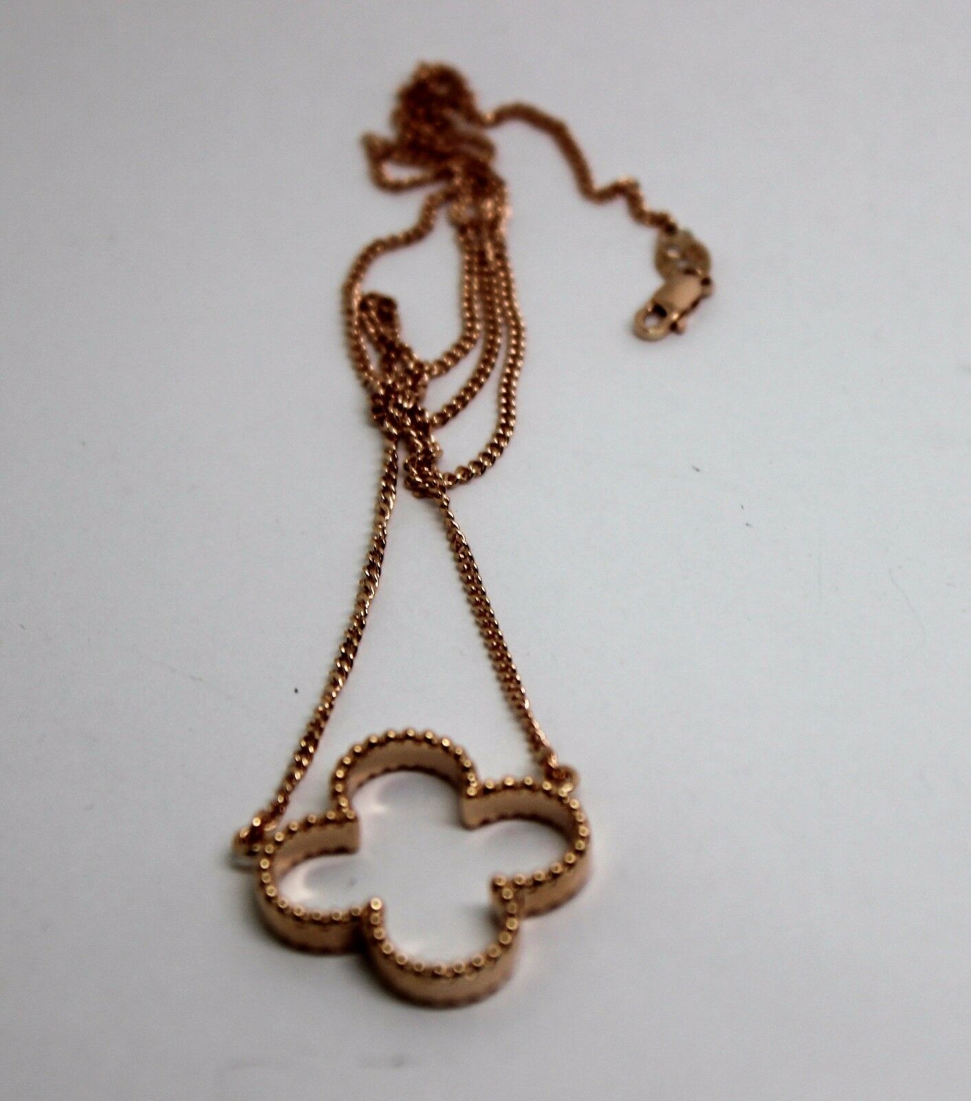 Kaedesigns New Genuine 9ct Yellow, Rose or White Gold Four Leaf Clover Pendant + Chain