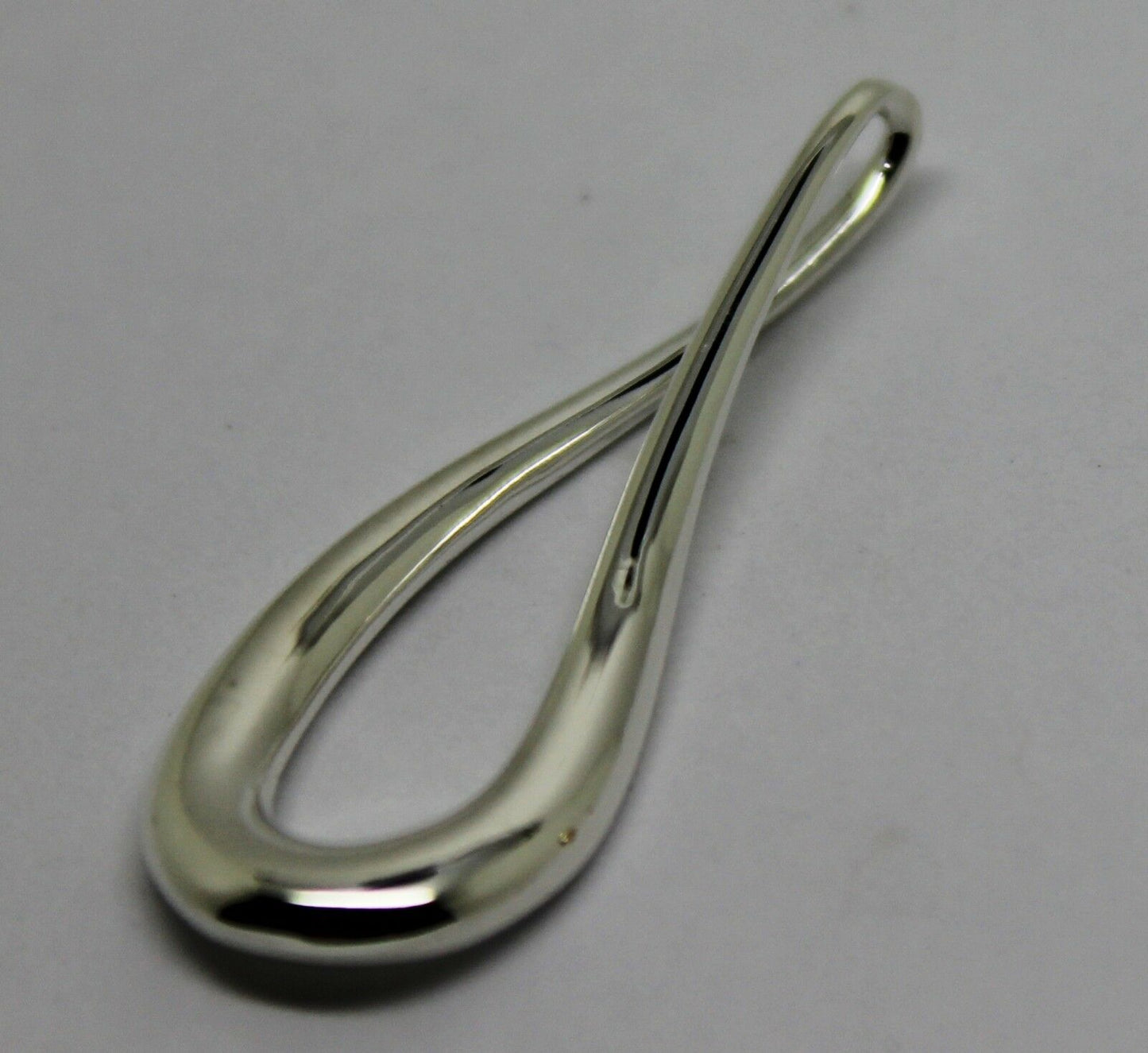 Genuine Sterling Silver 925 Medium or Large Solid Teardrop Pendant