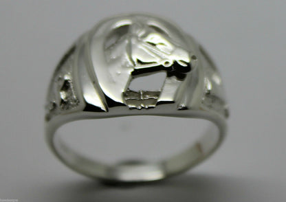 Size W  Kaedesigns, New Genuine Sterling Silver Large Horse Shoe Ring 390