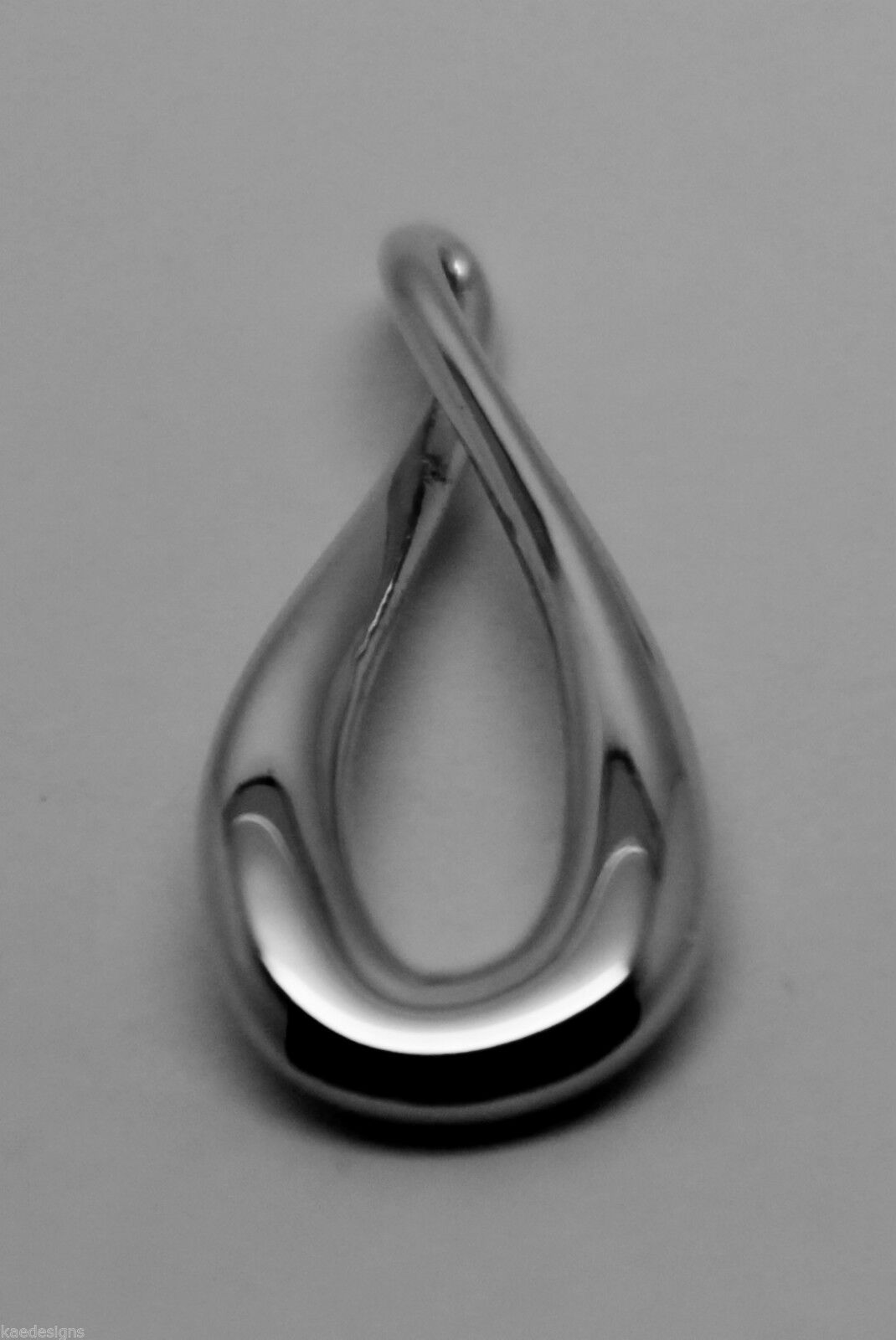 Genuine Sterling Silver 925 Medium or Large Solid Teardrop Pendant