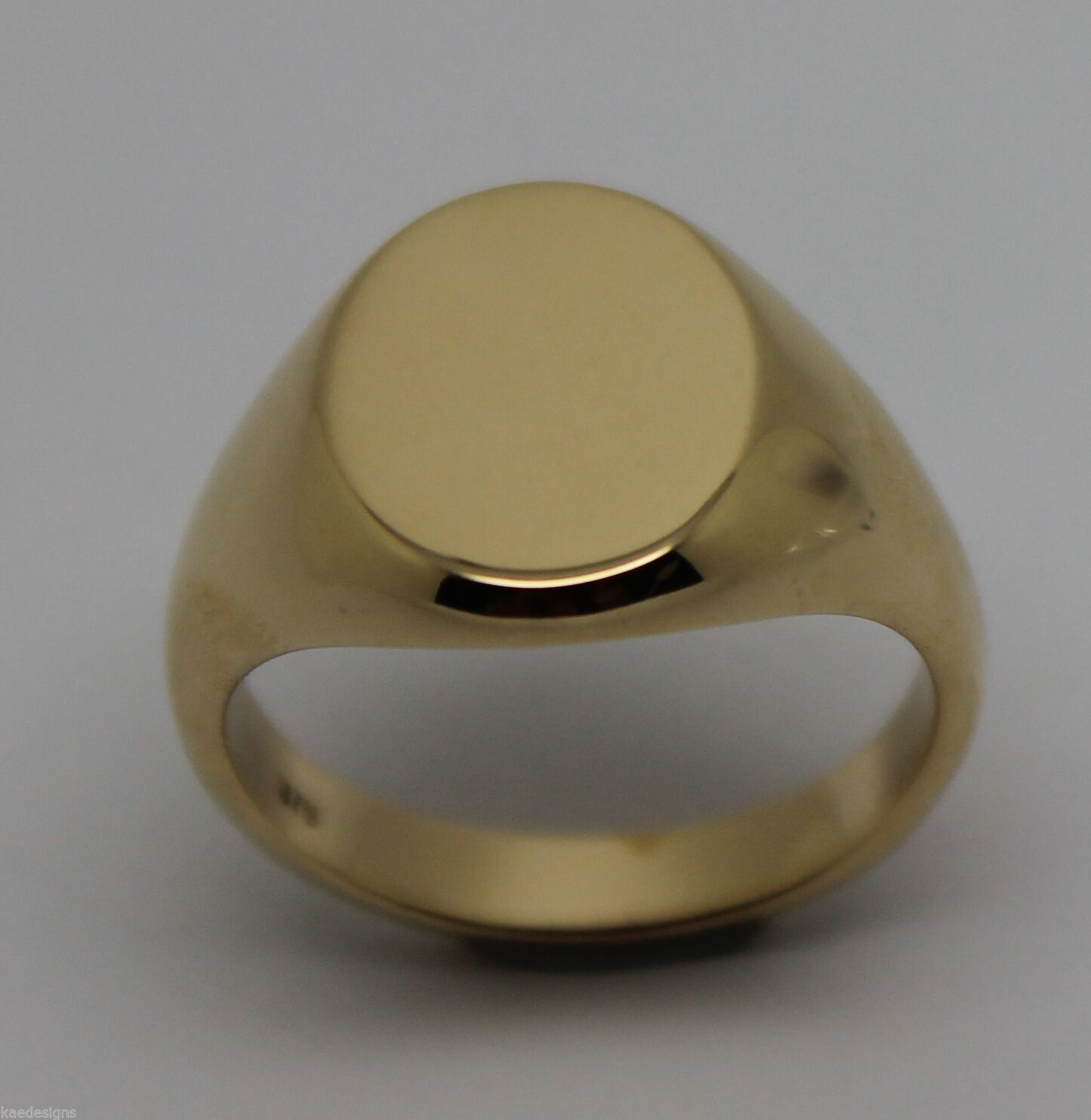 Heavy Solid 9ct White Or Rose Or Yellow Gold Oval Signet Ring Size M,N Or O