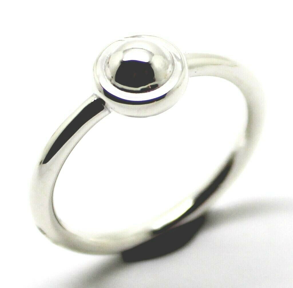 Kaedesigns New Solid Genuine 925 Sterling Silver 4mm Half Ball Ring