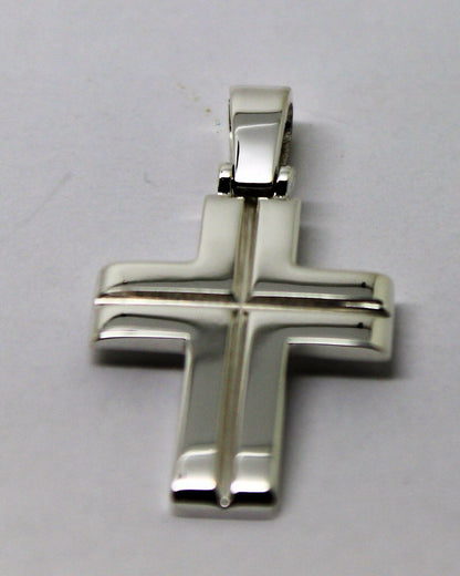 Kaedesigns, Genuine Solid New Sterling Silver Large Plain Cross Pendant