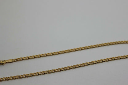 Genuine 9ct Solid Yellow Gold 25cm Kerb Curb Anklet Belcher