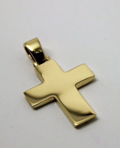 Kaedesigns, Large Heavy 9ct Yellow Or Rose Or White Gold Solid Cross Pendant