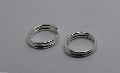 Kaedesigns 925 Sterling Silver Split Ring Many Sizes 5pcs Or 10pcs