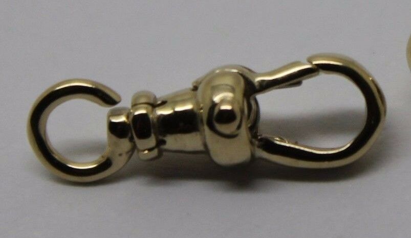 Genuine 9ct Yellow or Rose Gold Albert Swivel Clasp 15mm Size