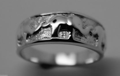 Kaedesigns, New Solid Sterling Silver 925 Elephant Ring Sizes To Choose