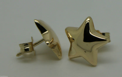 Kaedesigns, 9ct Yellow Or White Or Rose Gold Bubble Drop Star Stud Earrings