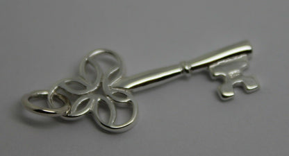 Kaedesigns Solid Genuine Sterling Silver 21st or 18th Key Pendant Charm