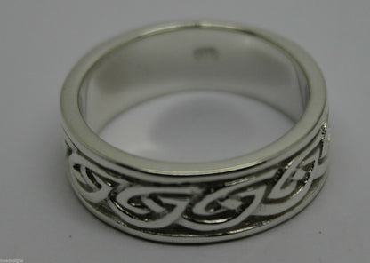 Size N New Genuine Sterling Silver Solid Celtic Weave Ring