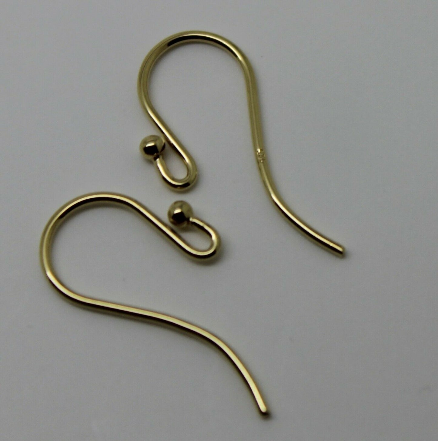 Sgp Gold Plated Yellow or Rose gold Sterling Silver Shepherd Hooks For Earrings