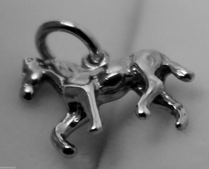 Kaedesigns, New Genuine Sterling Silver Solid Horse Pendant Or Charm