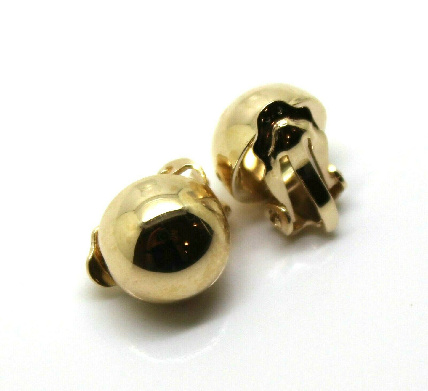 Kaedesigns New 9ct Yellow, Rose Or White Gold Clip On 10mm Half Ball Earrings