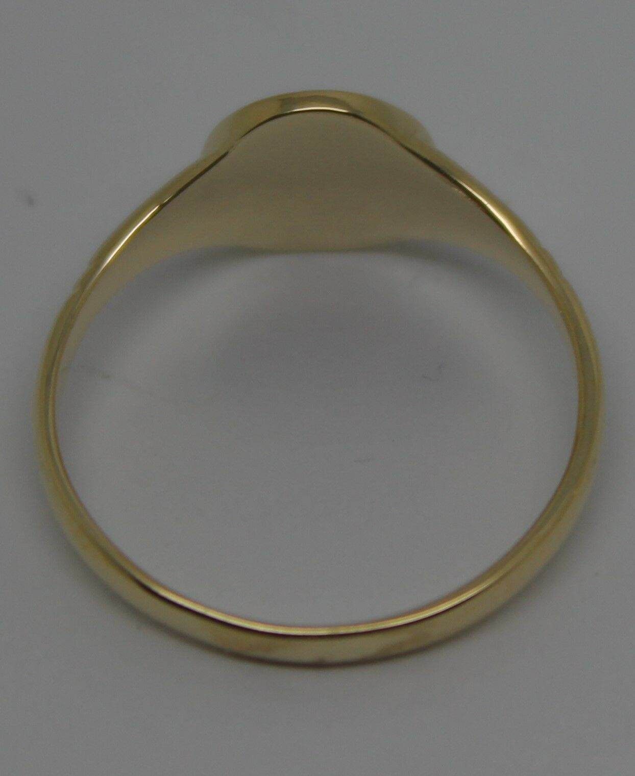 Size K 1/2 Genuine Solid New 9ct Yellow, Rose or White Gold Oval Signet Ring Engraved With One Initial