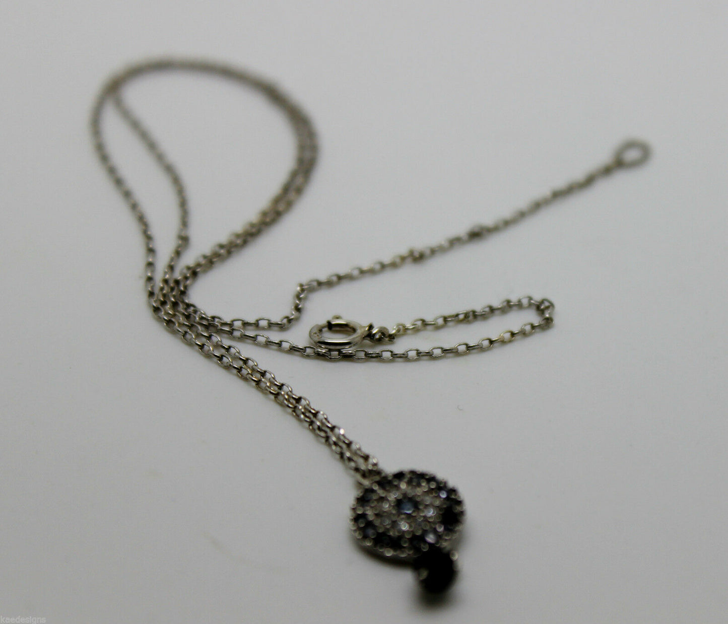 Kaedesigns New Genuine 925 Sterling silver black bead Necklace