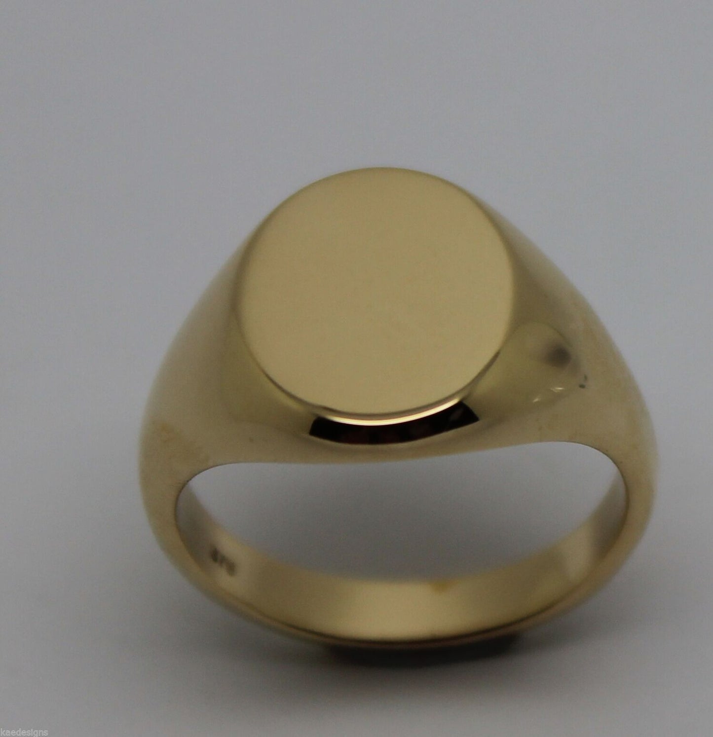 Heavy Solid 9ct White Or Rose Or Yellow Gold Oval Signet Ring Size M,N Or O