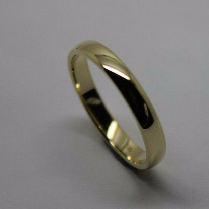 3mm Wide 9ct,14ct Or 18ct Yellow, Rose, White Gold Wedding Band Ring Sizes M,N,O