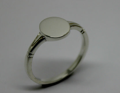 Kaedesigns New Size R Solid Sterling Silver 925 Oval Signet Ring