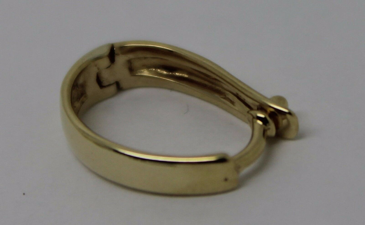 Kaedesigns Genuine 9ct Yellow gold Plain 13mm Large Size Enhancer Bail Clasp