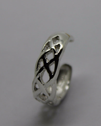 Kaedesigns New Genuine New Sterling Silver 925 Celtic Weave Toe Ring