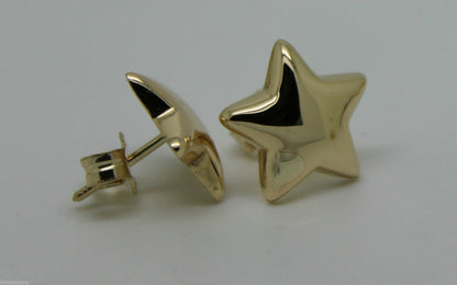 Kaedesigns, 9ct Yellow Or White Or Rose Gold Bubble Drop Star Stud Earrings