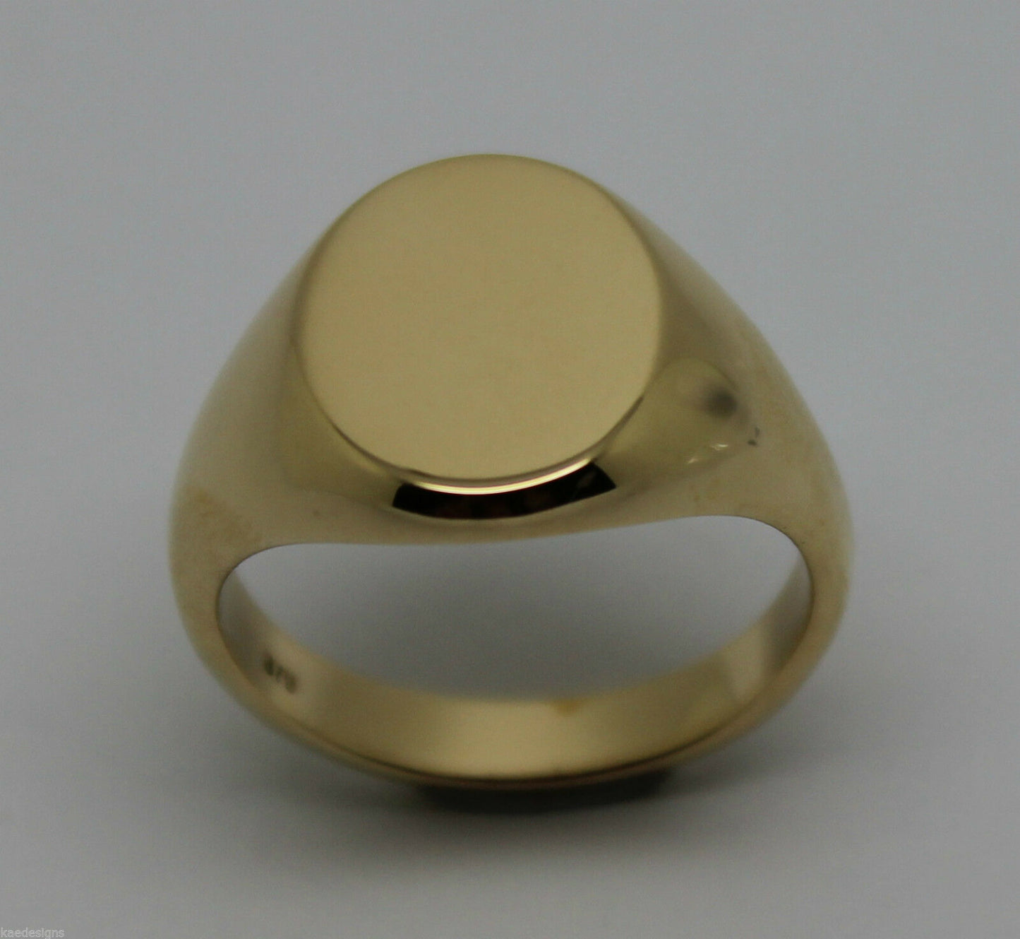 Heavy Solid 9ct White Or Rose Or Yellow Gold Oval Signet Ring Size M,N Or O